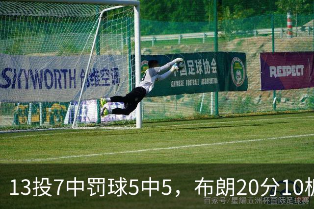 13投7中罚球5中5，布朗20分10板正负值+3